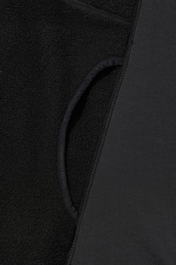 WELTER EXPERIMENT - 후디 - EXPLORE FLEECE PULLOVER_BLACK_WOL038