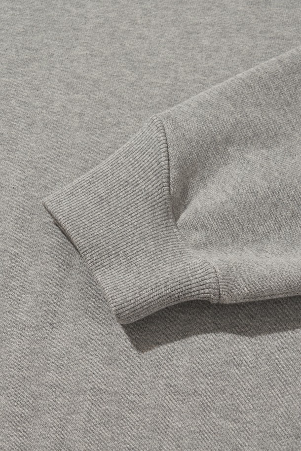 WELTER EXPERIMENT - 스웨트셔츠 - SADDLE HEAVY SWEATSHIRT_MELANGE_WLT019