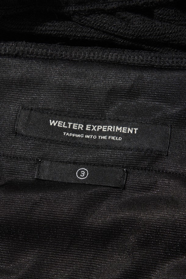 WELTER EXPERIMENT - 조거/스웨트팬츠 - SADDLE HEAVY SWEATPANTS_BLACK_WPL027