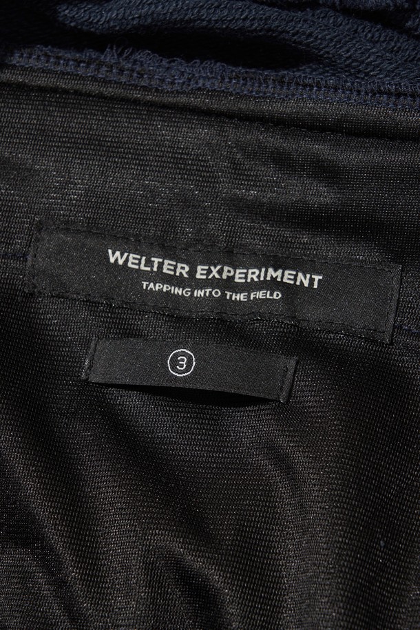 WELTER EXPERIMENT - 조거/스웨트팬츠 - SADDLE HEAVY SWEATPANTS_NAVY_WPL028