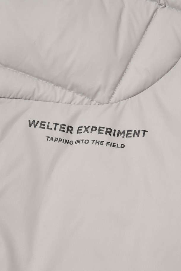 WELTER EXPERIMENT - 베스트 - SHIELD DOWN HOOD VEST_LIGHT GRAY_WOL047