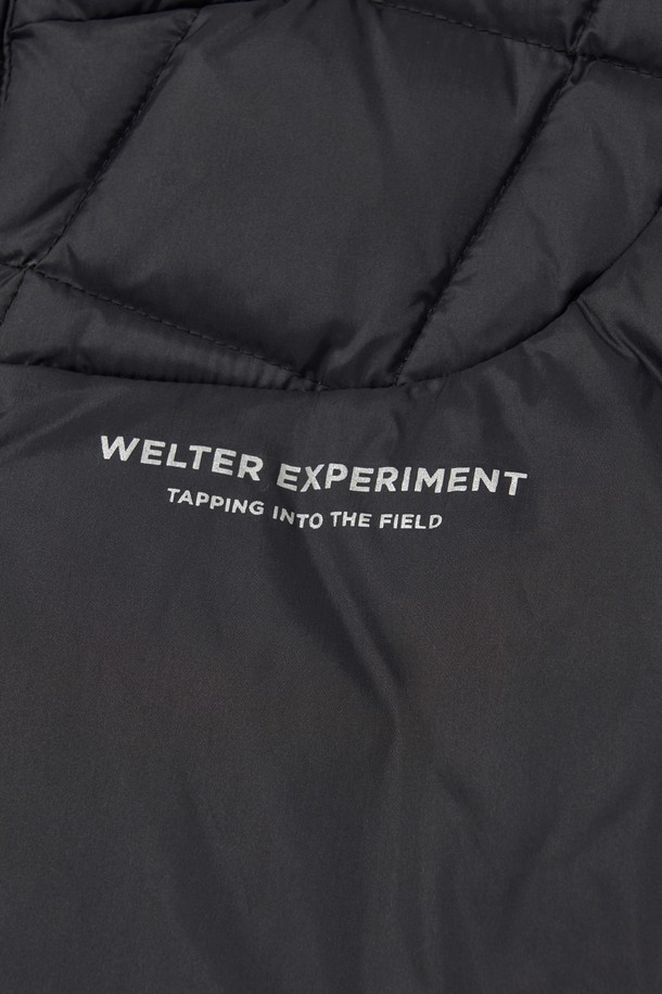 WELTER EXPERIMENT - 베스트 - SHIELD DOWN HOOD VEST_BLACK_WOL048