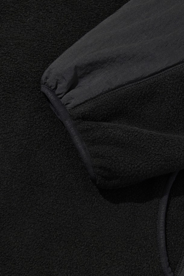 WELTER EXPERIMENT - 후디 - EXPLORE FLEECE PULLOVER_BLACK_WOL038