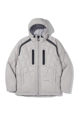 SHIELD DOWN HOOD JACKET_LIGHT GRAY_WOL039