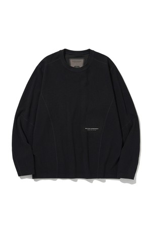 SQUARE FLEECE PULLOVER_BLACK_WLT023