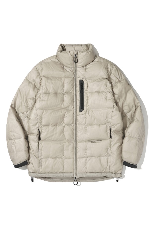 WELTER EXPERIMENT - 다운/패딩 - MITRE DUCK DOWN JACKET_LIGHT GRAY_WOL077