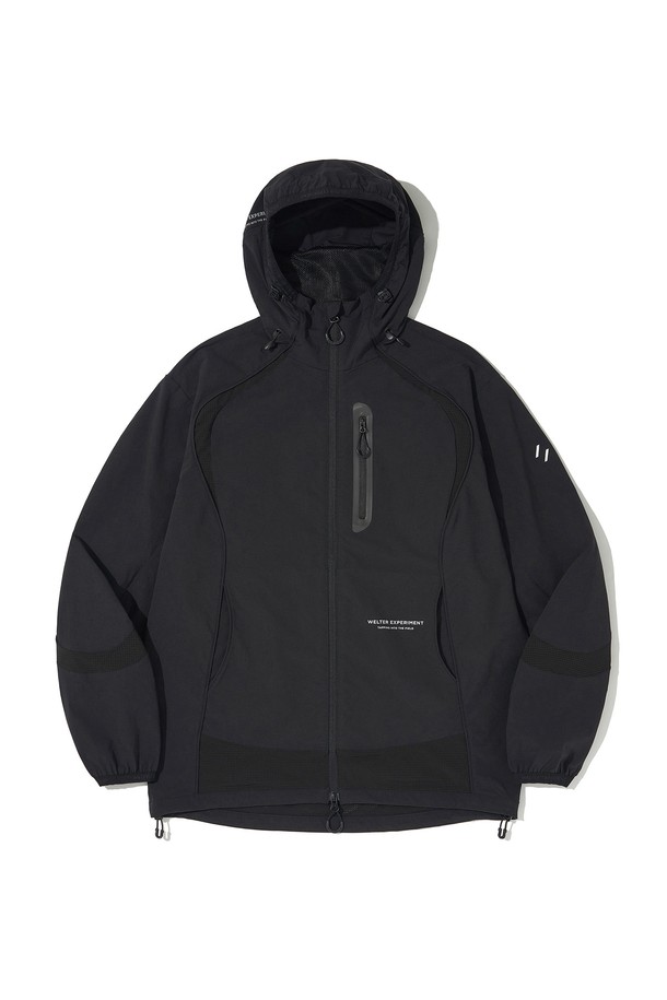 WELTER EXPERIMENT - 아노락/바람막이 - VEO FLEXABLE WINDBREAKER_BLACK_WOL074