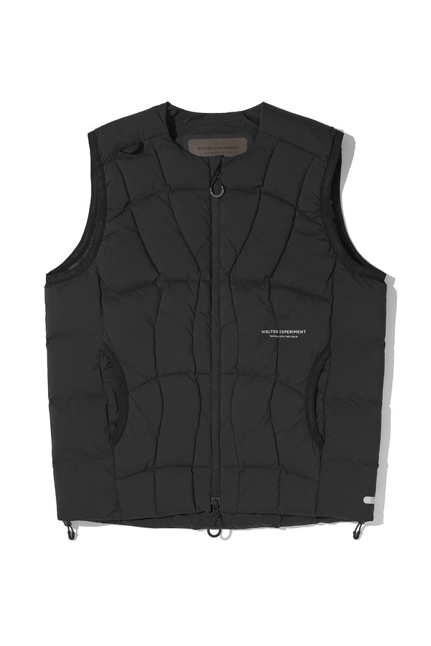 WELTER EXPERIMENT - 베스트 - LAILA STITCH DUCK DOWN VEST_BLACK_WOL081