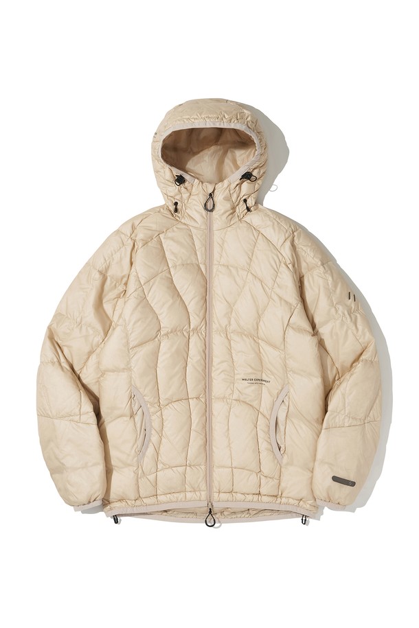 WELTER EXPERIMENT - 다운/패딩 - LAILA STITCH DUCK DOWN JACKET_CREAM_WOL079