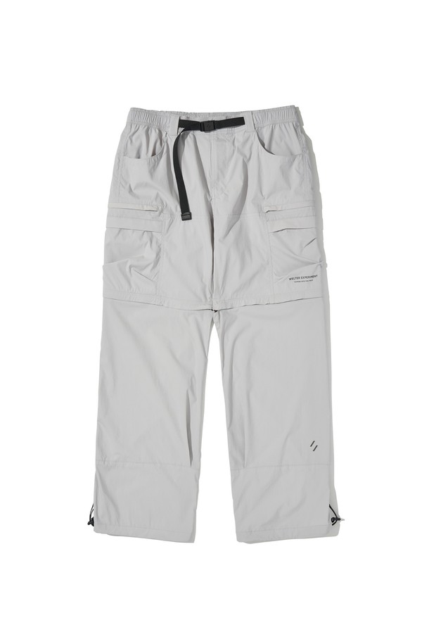 WELTER EXPERIMENT - 캐주얼팬츠 - DETACHABLE UTILITY PANTS_LIGHT GRAY_WPL038