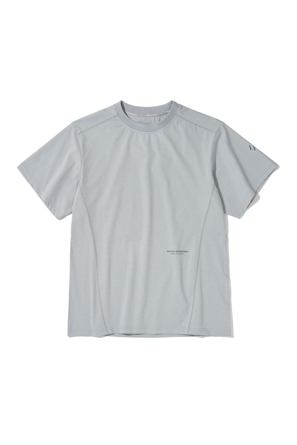 WELTER EXPERIMENT - 반팔티셔츠 - ERIE T-SHIRT_LIGHT GRAY_WDT016