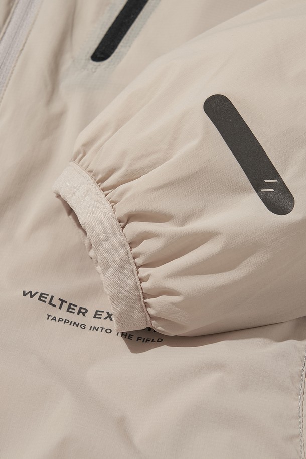 WELTER EXPERIMENT - 다운/패딩 - REFLECTIVE STITCH PRIMALOFT INSULATION JACKET_CREAM_WOL093