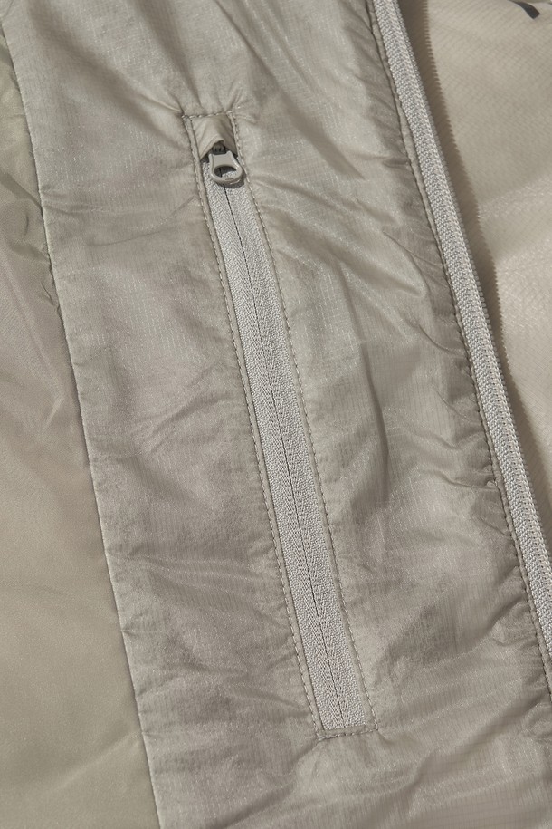 WELTER EXPERIMENT - 다운/패딩 - MITRE DUCK DOWN JACKET_LIGHT GRAY_WOL077