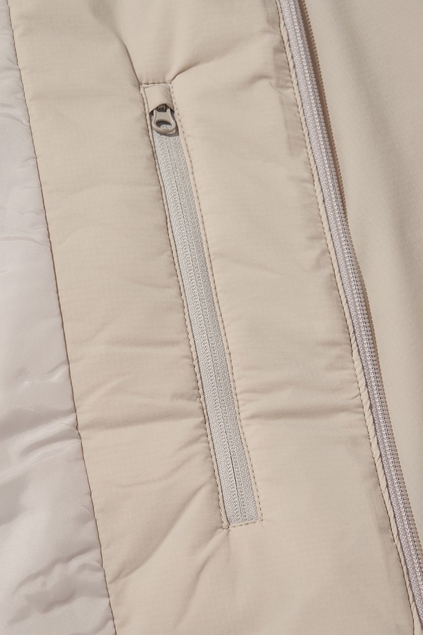 WELTER EXPERIMENT - 다운/패딩 - REFLECTIVE STITCH PRIMALOFT INSULATION JACKET_CREAM_WOL093