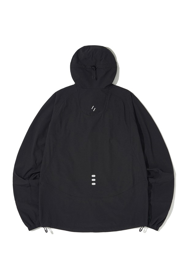 WELTER EXPERIMENT - 아노락/바람막이 - RIPSTOP STRETCH SOFT SHELL JACKET_BLACK_WOL069