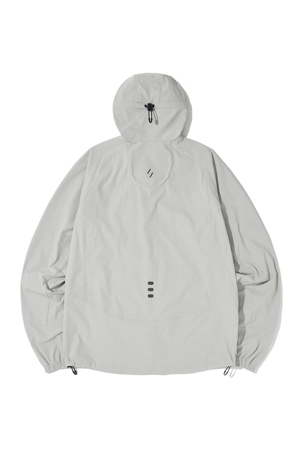 WELTER EXPERIMENT - 아노락/바람막이 - RIPSTOP STRETCH SOFT SHELL JACKET_LIGHT GRAY_WOL070