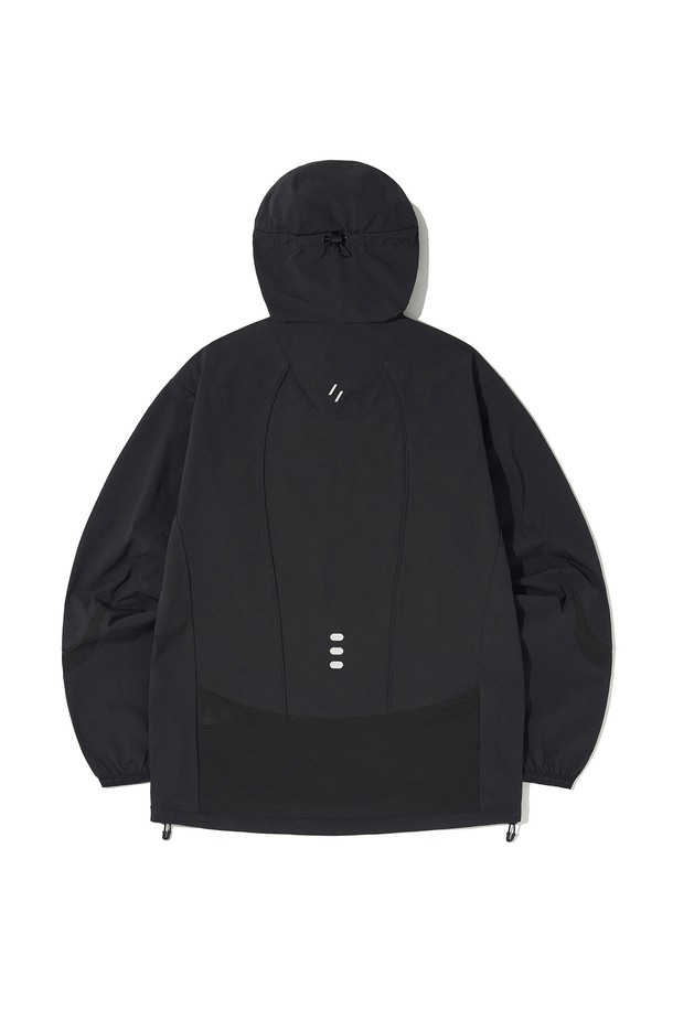 WELTER EXPERIMENT - 아노락/바람막이 - VEO FLEXABLE WINDBREAKER_BLACK_WOL074