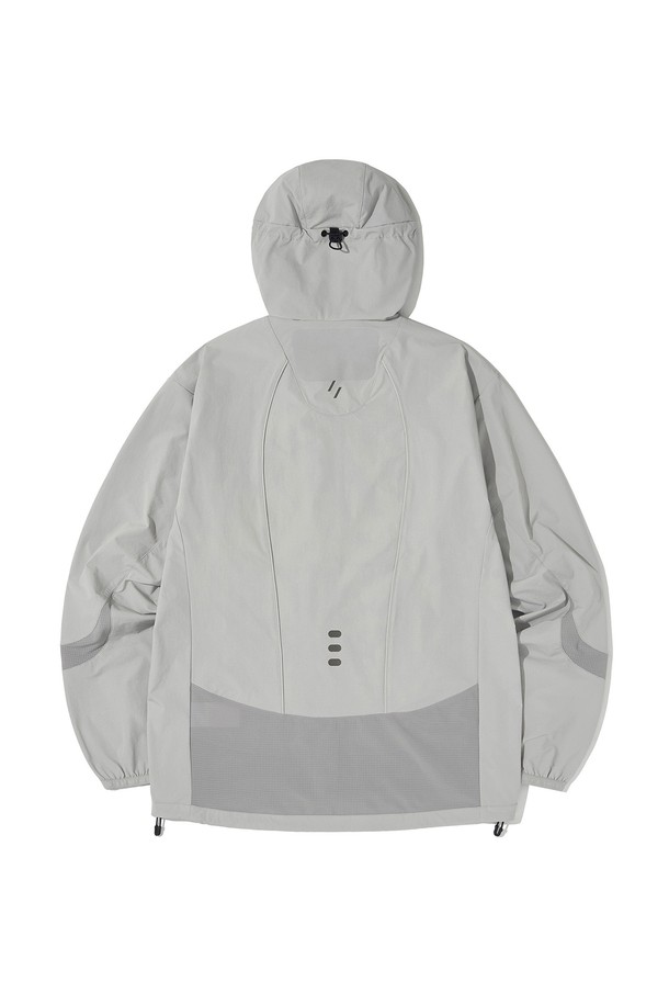 WELTER EXPERIMENT - 아노락/바람막이 - VEO FLEXABLE WINDBREAKER_LIGHT GRAY_WOL075