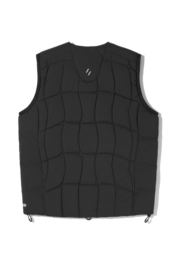 WELTER EXPERIMENT - 베스트 - LAILA STITCH DUCK DOWN VEST_BLACK_WOL081