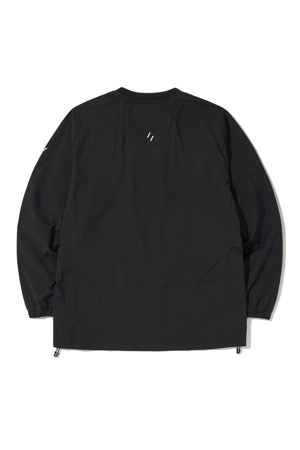 WELTER EXPERIMENT - 긴팔티셔츠 - ATTABAD STRETCH WINDBREAK PULLOVER_BLACK_WLT030