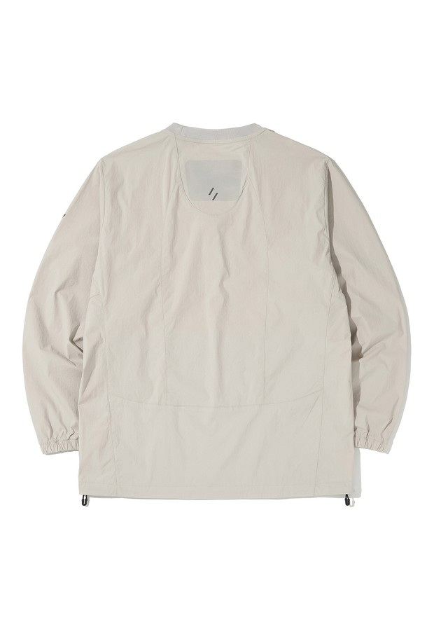 WELTER EXPERIMENT - 긴팔티셔츠 - ATTABAD STRETCH WINDBREAK PULLOVER_CREAM_WLT031