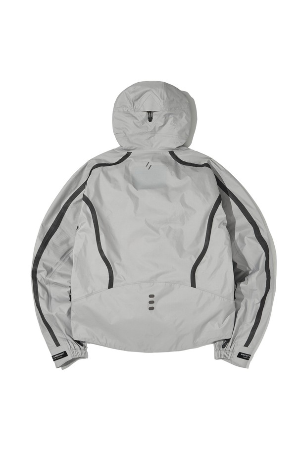 WELTER EXPERIMENT - 고어자켓 - WAVE POCKET JACKET_LIGHT GRAY_WOL054