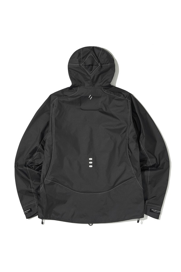 WELTER EXPERIMENT - 고어자켓 - 3LAYER REFLECTIVE STITCH JACKET_BLACK_WOL055