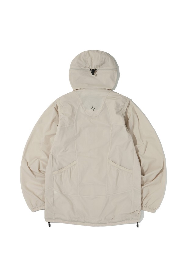 WELTER EXPERIMENT - 고어자켓 - DETACHABLE LIGHT WINDBREAKER_CREAM_WOL062