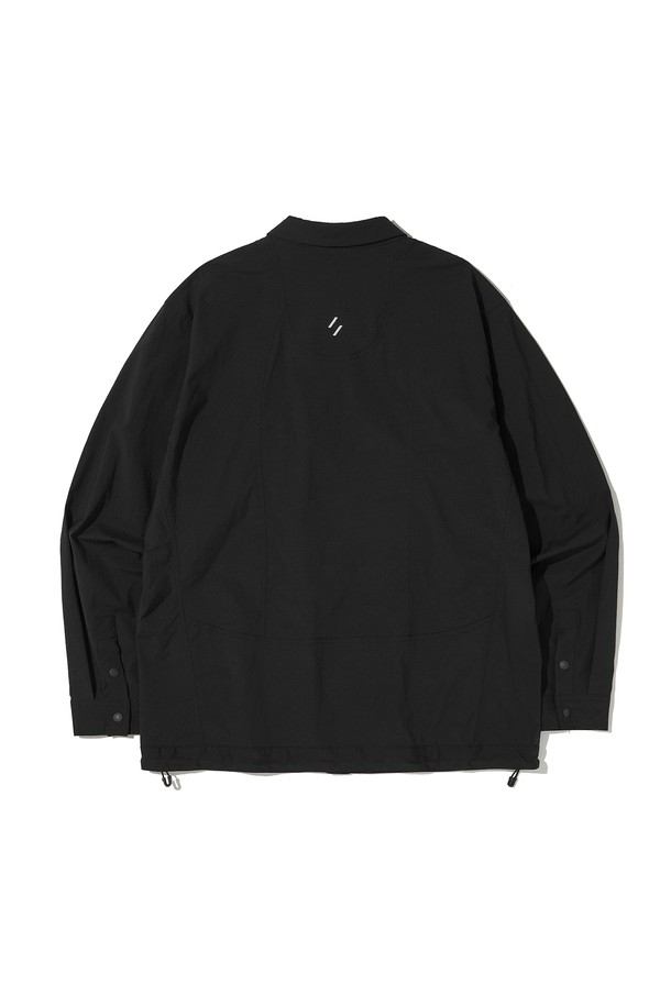 WELTER EXPERIMENT - 긴팔셔츠 - REFLECTIVE POCKET SHIRT JACKET_BLACK_WCL015