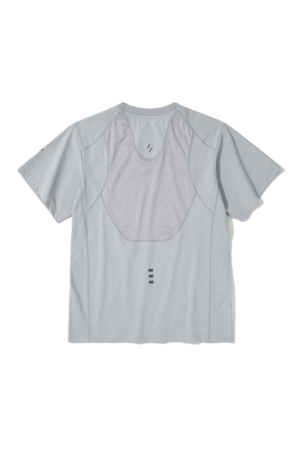 WELTER EXPERIMENT - 반팔티셔츠 - ERIE T-SHIRT_LIGHT GRAY_WDT016