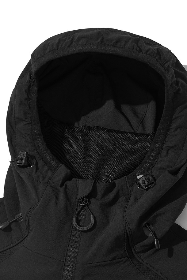 WELTER EXPERIMENT - 아노락/바람막이 - VEO FLEXABLE WINDBREAKER_BLACK_WOL074