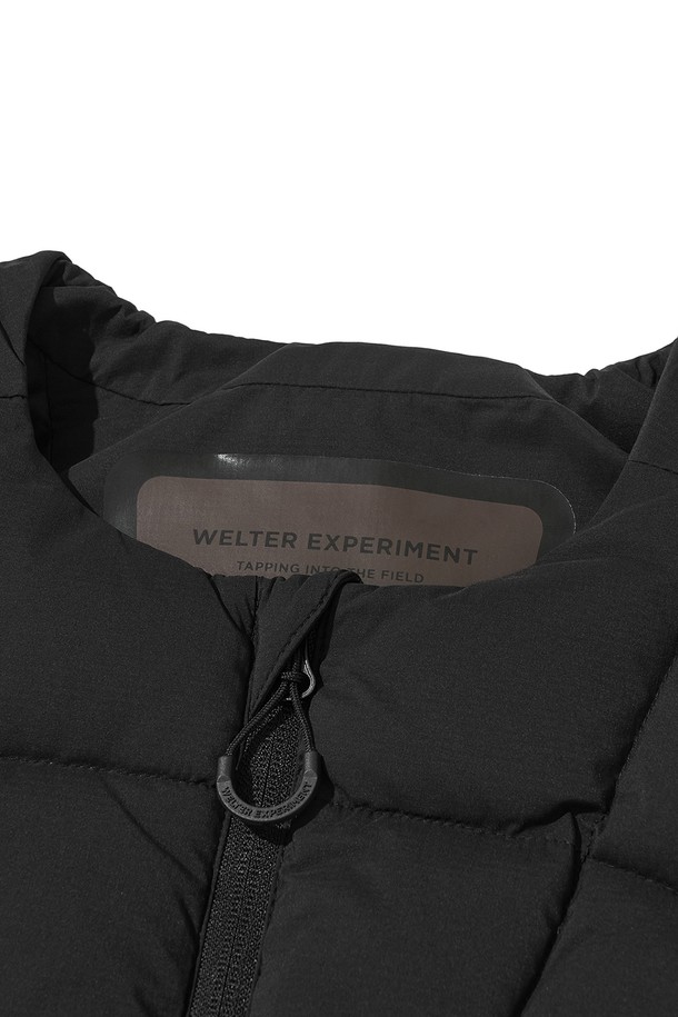 WELTER EXPERIMENT - 베스트 - LAILA STITCH DUCK DOWN VEST_BLACK_WOL081