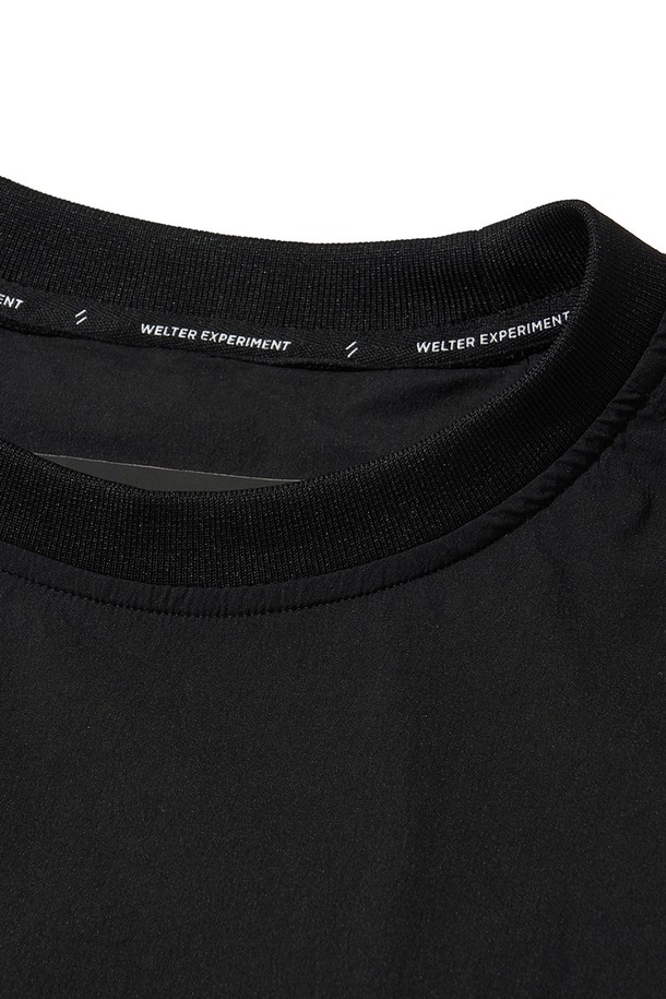 WELTER EXPERIMENT - 긴팔티셔츠 - ATTABAD STRETCH WINDBREAK PULLOVER_BLACK_WLT030