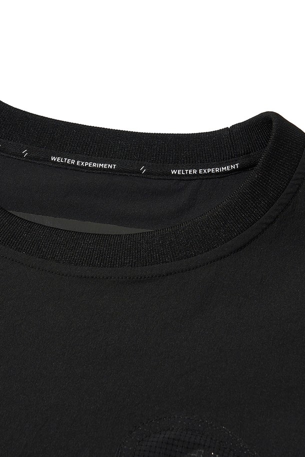 WELTER EXPERIMENT - 긴팔티셔츠 - BREATHABLE LONG SLEEVE PULLOVER_BLACK_WLT032