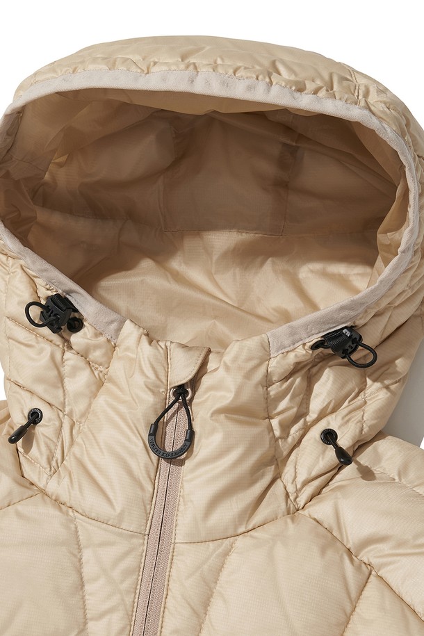 WELTER EXPERIMENT - 다운/패딩 - LAILA STITCH DUCK DOWN JACKET_CREAM_WOL079