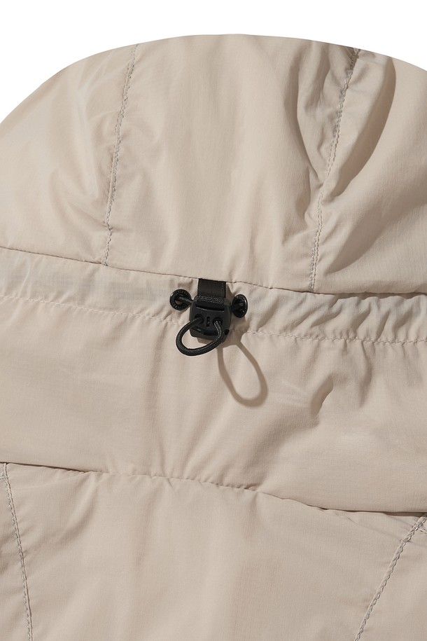 WELTER EXPERIMENT - 다운/패딩 - REFLECTIVE STITCH PRIMALOFT INSULATION JACKET_CREAM_WOL093