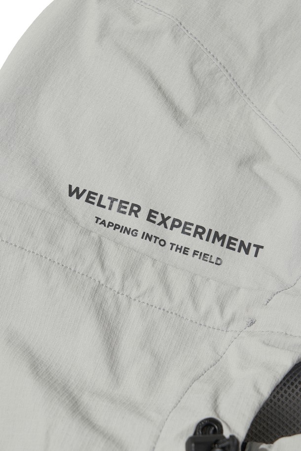 WELTER EXPERIMENT - 아노락/바람막이 - RIPSTOP STRETCH SOFT SHELL JACKET_LIGHT GRAY_WOL070