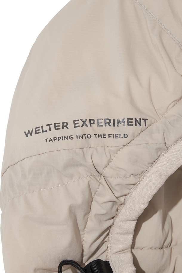 WELTER EXPERIMENT - 다운/패딩 - REFLECTIVE STITCH PRIMALOFT INSULATION JACKET_CREAM_WOL093