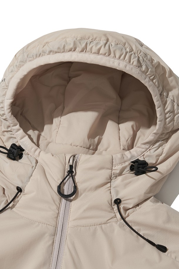 WELTER EXPERIMENT - 다운/패딩 - REFLECTIVE STITCH PRIMALOFT INSULATION JACKET_CREAM_WOL093