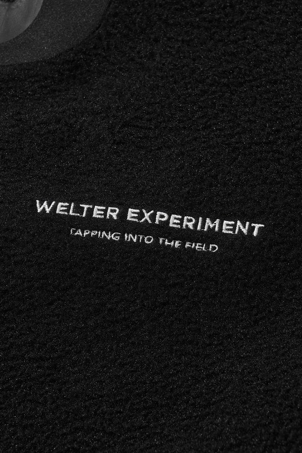 WELTER EXPERIMENT - 자켓 - REFLECTIVE POCKET CARDIGAN_BLACK_WOL083