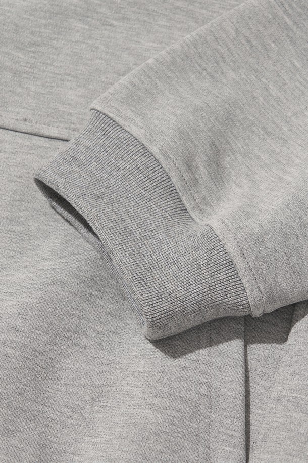 WELTER EXPERIMENT - 스웨트셔츠 - DOUBLE HALF ZIP SWEATSHIRT_MELANGE_WOL092