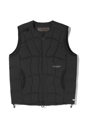 LAILA STITCH DUCK DOWN VEST_BLACK_WOL081