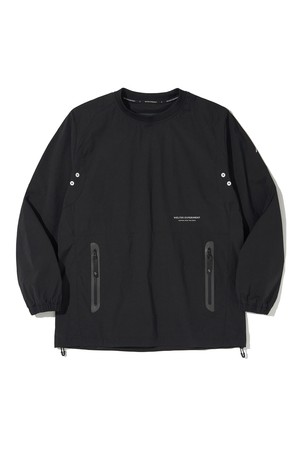 ATTABAD STRETCH WINDBREAK PULLOVER_BLACK_WLT030