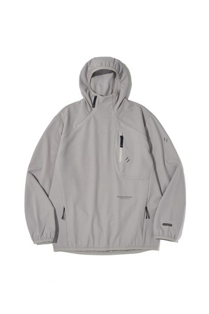 STRETCH WAFFLE PULLOVER_LIGHT GRAY_WOL088