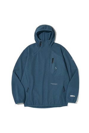 STRETCH WAFFLE PULLOVER_BLUE_WOL089