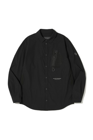 HEART POCKET SHIRT JACKET_BLACK_WCL017