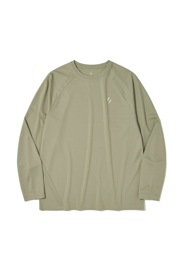WELTER EXPERIMENT - 긴팔티셔츠 - BRISA RAGLAN LONG SLEEVES T-SHIRT_SAGE GREEN