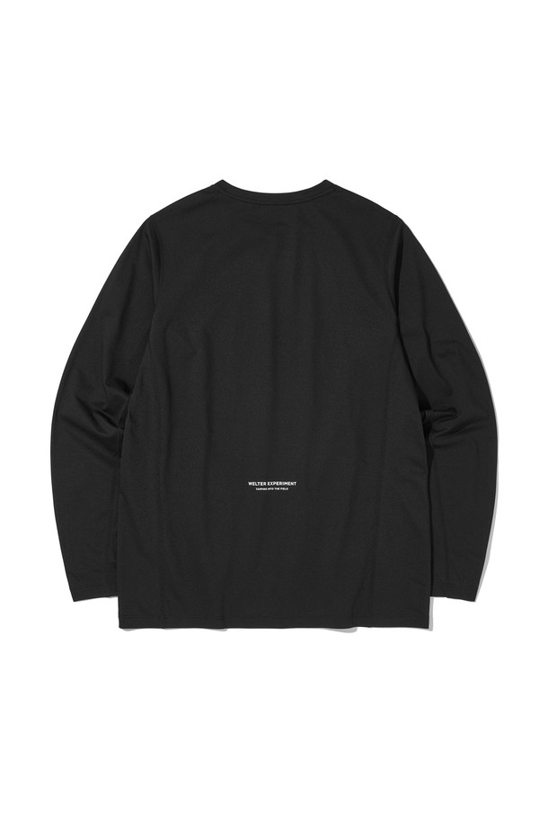 WELTER EXPERIMENT - 긴팔티셔츠 - HIVORA LONGSLEEVES T-SHIRT_BLACK