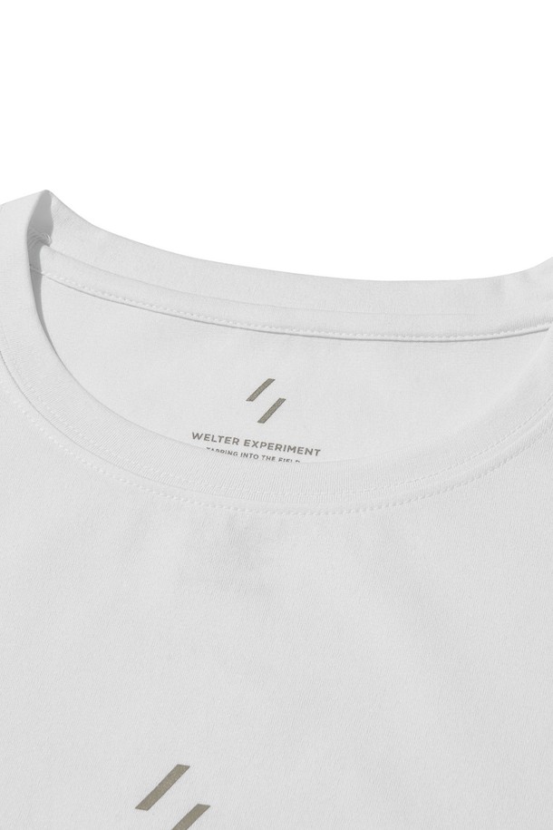 WELTER EXPERIMENT - 반팔티셔츠 - HIVORA T-SHIRT_WHITE