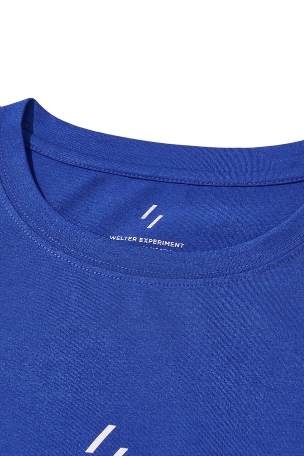 WELTER EXPERIMENT - 반팔티셔츠 - HIVORA T-SHIRT_BLUE